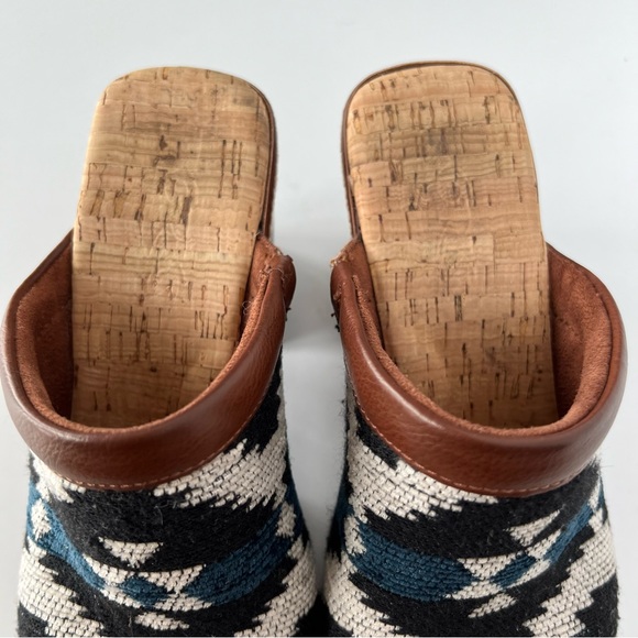 Kork-Ease Korks Lori Clog Mule Geometric Print Aztec Southwestern Boho size 7 - Picture 4 of 15